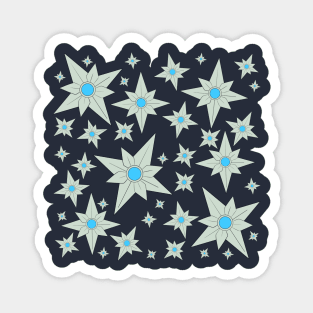 Silver Stars Magnet