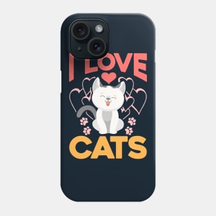 I LOVE CATS Phone Case