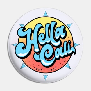 Hella Cali Blue Logo Pin