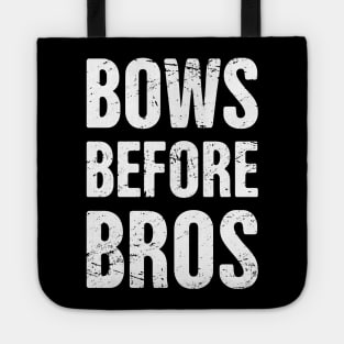 Bows Before Bros | Funny Cheerleader Design Tote