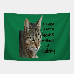 A House Is Not A Home Without A Tabby Cat Tapestry