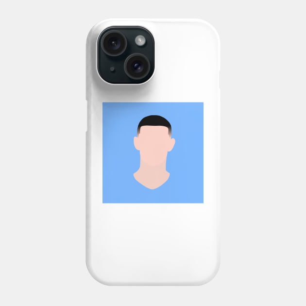 Phil Foden Minimalistic Face Art Phone Case by GotchaFace