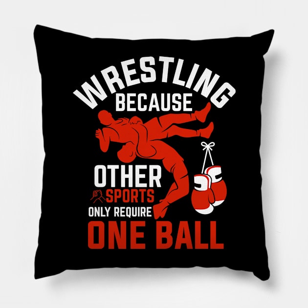 Funny Wrestling Martial Art Pillow by busines_night