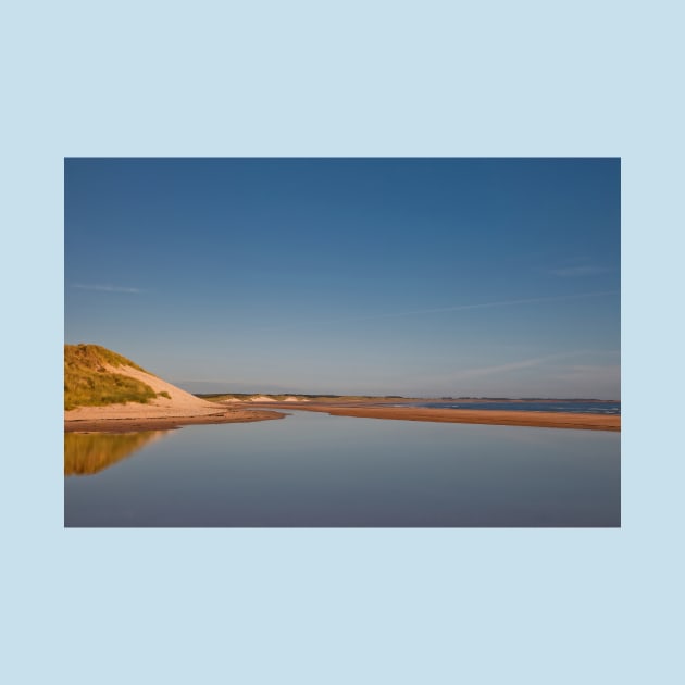 September Blue on Druridge Bay by Violaman