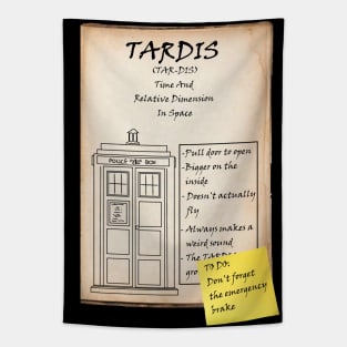 "Doctor Who" Tardis Tapestry