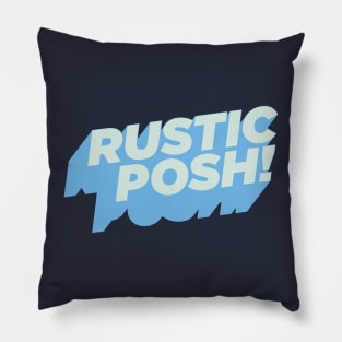 Rustic Posh blue Pillow