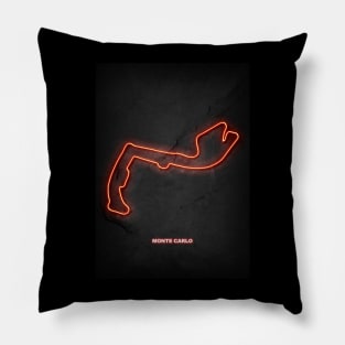 Monte Carlo Circuit Neon Pillow