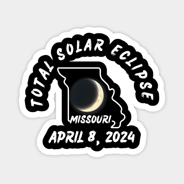 Missouri Total Solar Eclipse 2024 Magnet by Total Solar Eclipse