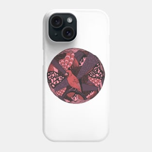 Ambrose Circle of The Northern Cardinal Phone Case