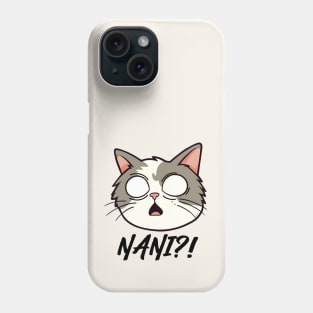 Nani?! Funny Anime Cat Phone Case