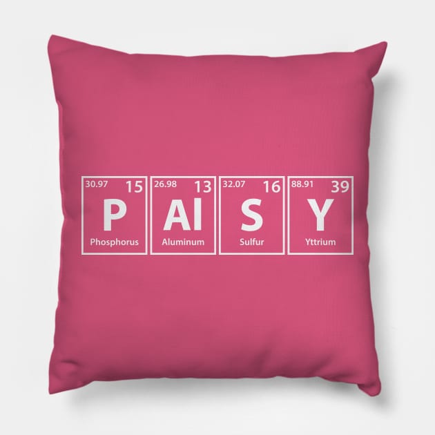 Palsy (P-Al-S-Y) Periodic Elements Spelling Pillow by cerebrands