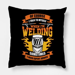 Funny Welding Job Profession Welder Gift Pillow