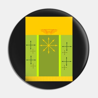 four arrows Pin