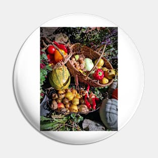 Colorful harvest in the garden Pin