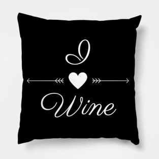 I Love Wine Shirt Pillow