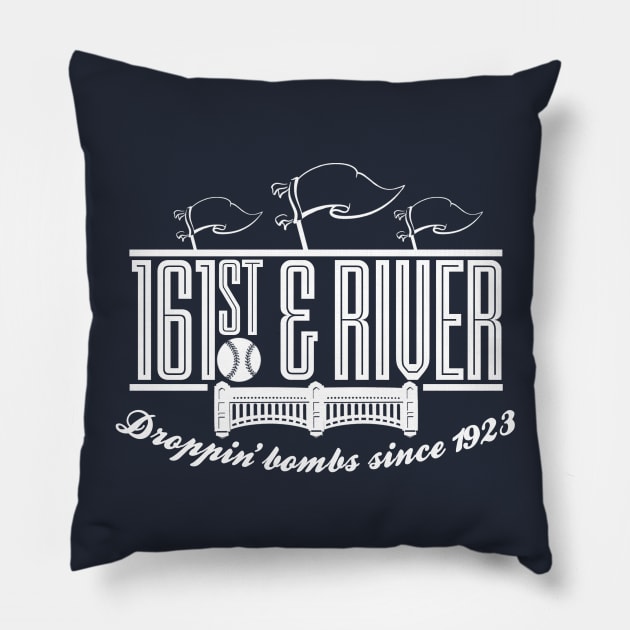 Yanks 161st and River Pillow by PopCultureShirts