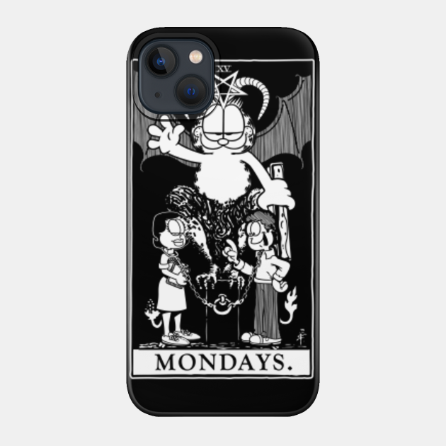 Garfield Tarot: Mondays (Printed White) - Garfield - Phone Case