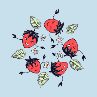 Cute strawberry characters T-Shirt