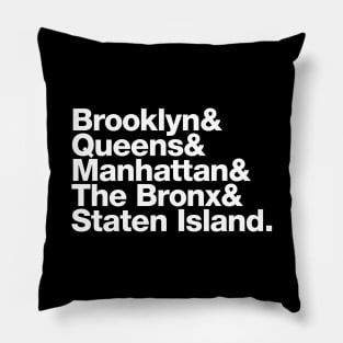 The Five Boroughs Pillow