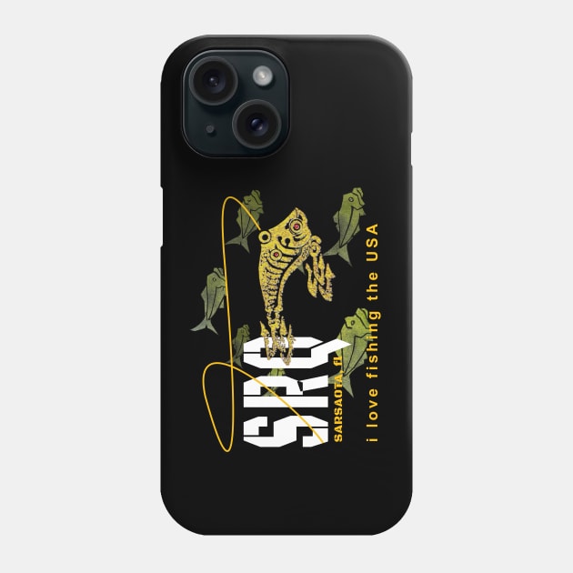 Sarasota/Bradenton, SRQ, I love fishing the USA Phone Case by The Witness