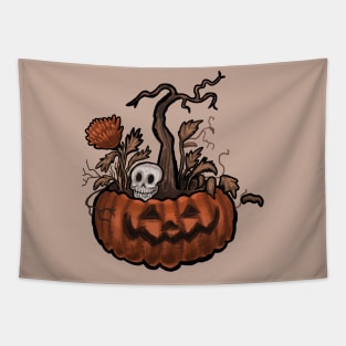 Pumpkin Planter Tapestry