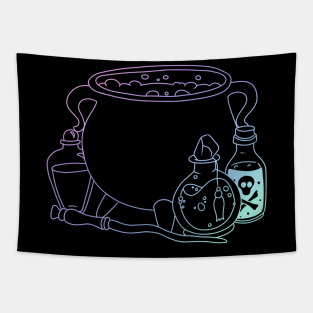 Witchy Cauldron Tapestry