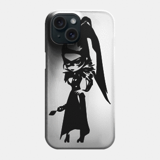 Rakshasa (unawakened) minimal silhouette white Phone Case