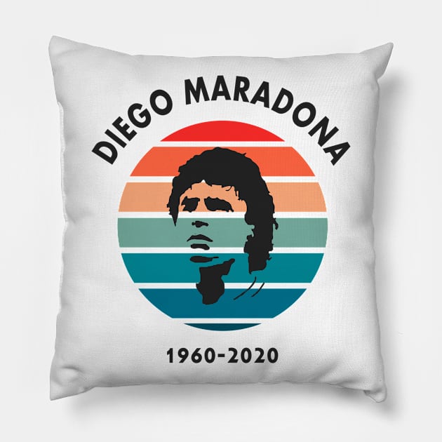 Diego maradona 1960-2020 Pillow by ijahmarfaidah