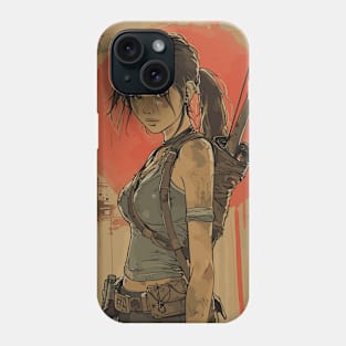 Lara Croft Tomb Raider Fanart Phone Case