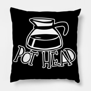 Coffee, Pot Head Pillow