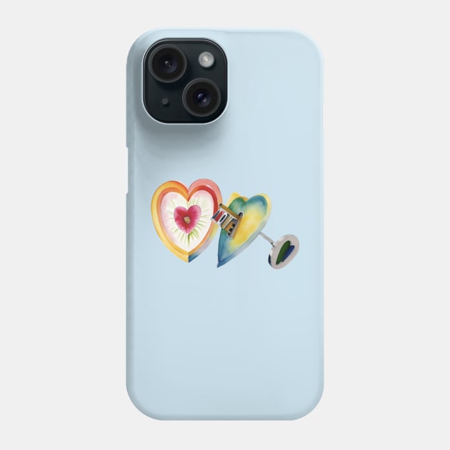 Key To The Heart Phone Case by The Birth Of Optima