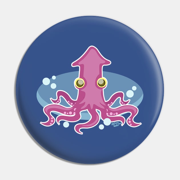 Calamari Smarty Pin by dinoneill