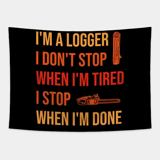 Logger Tapestry by TheBestHumorApparel