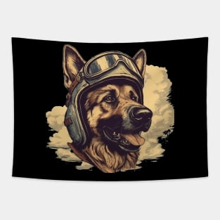 Aviator dog Tapestry