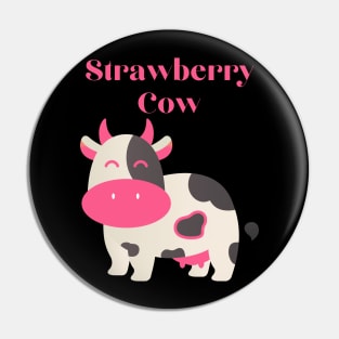 Strawberry Cow Design Pin