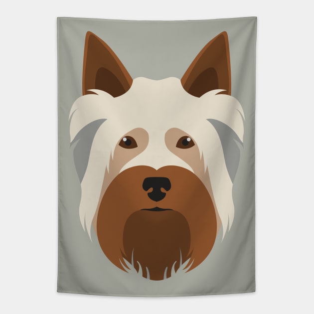 Australian Silky Terrier Dog Tapestry by JunkyDotCom