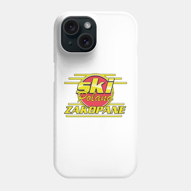 Zakopane Poland Ski logo Phone Case by nickemporium1