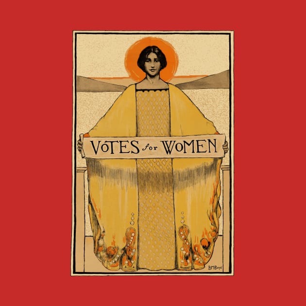 Golden Angel - Votes For Women by Pandora's Tees