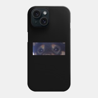 shiba inu black and tan eyes Phone Case