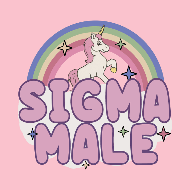 Ironic Sigma Male Funny Unicorn Rainbow by Mimimoo