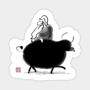 Laozi Riding Ox Magnet