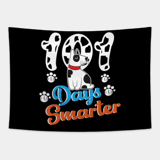 101 Days Smarter 101st Day School Dalmatian Dog Teacher Kids Tapestry