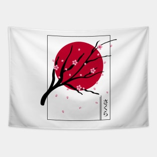 Japanese Sakura Cherry Blossom Tapestry