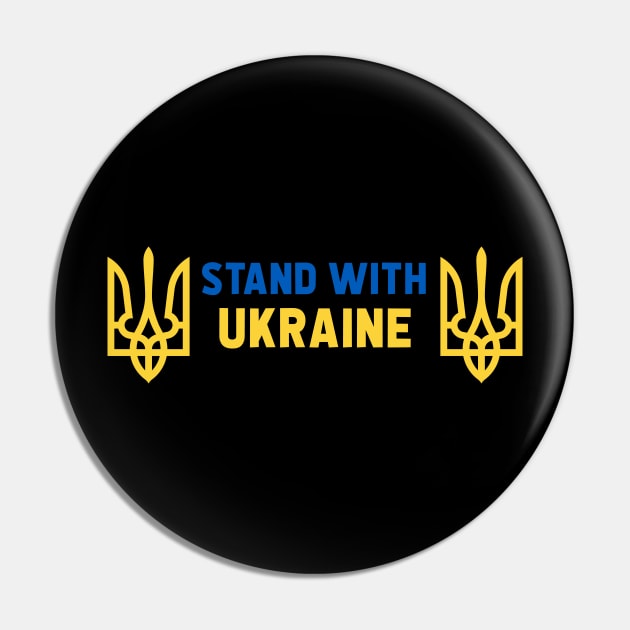 Stand With Ukraine Pin by UniqueBoutiqueTheArt