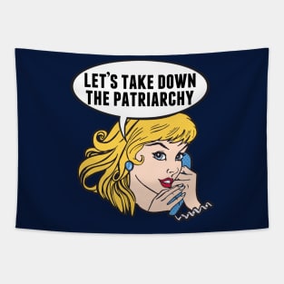 Funny Retro Feminist Anti Patriarchy Tapestry