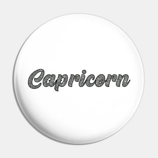 Capricorn Glitter Pin