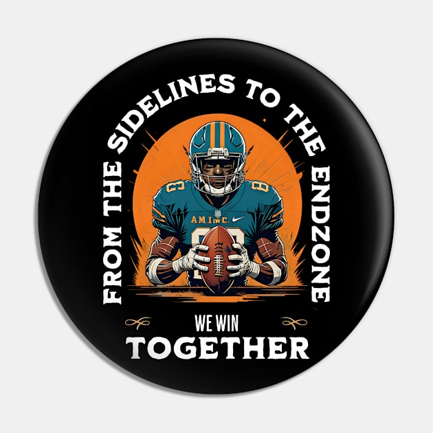 From the Sidelines Pin by PrintGrove Studio