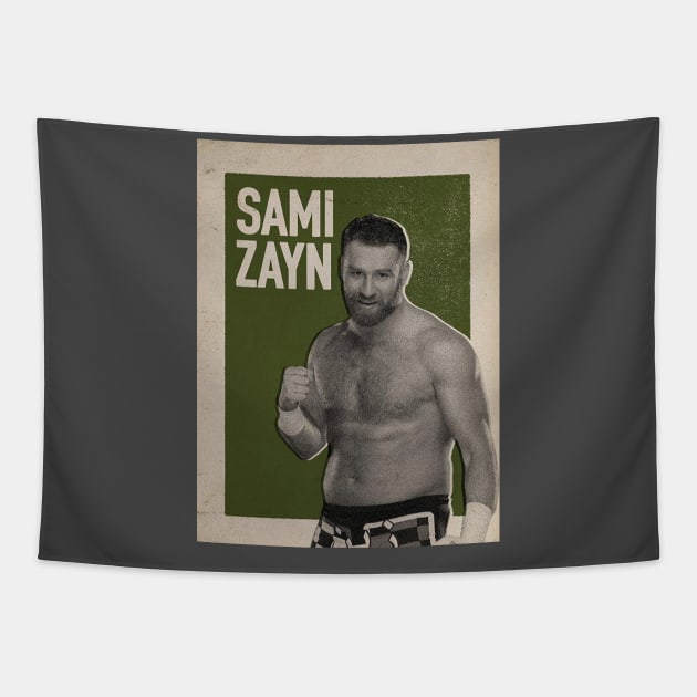 Sami Zayn Vintage Tapestry by nasib