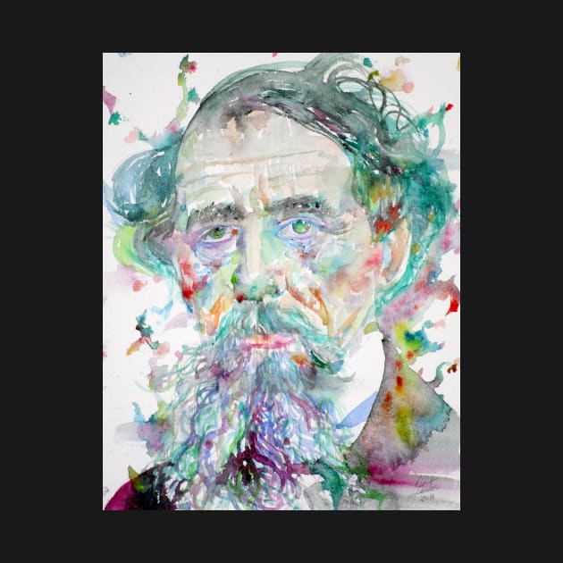 CHARLES DICKENS watercolor portrait .4 by lautir