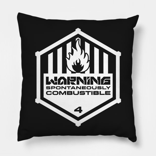 Warning: Spontaneously Combustible Pillow by TerminalDogma